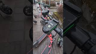 Electric #scooters, VOI, #finland #rainyday