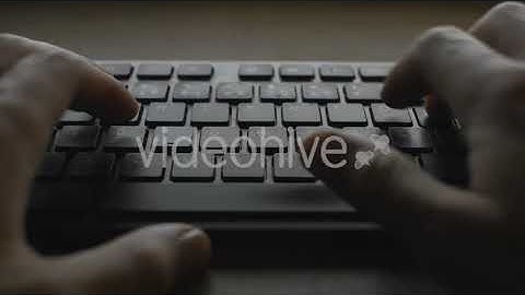 Keyboard Typing Work In Office At Night | Stock Footage - Envato elements