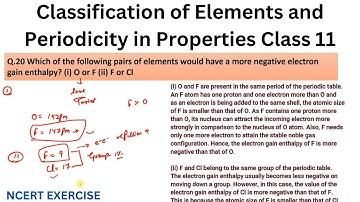 Which of the following pairs of elements would have a more negative electron gain enthalpy? (i) O