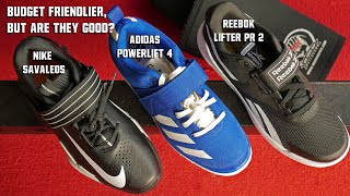 Savaleos vs Adidas Powerlift 4 vs Reebok PR 2 - YouTube
