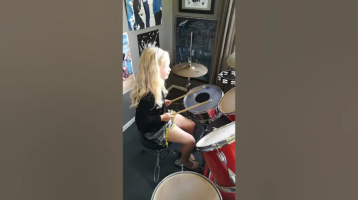 My second drum lesson...