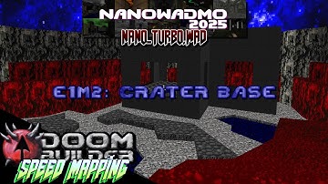E1M2: Crater Base | NaNoWADMo 2025 | DOOM SPEED MAPPING TIMELAPSE | DOOM BUILDER