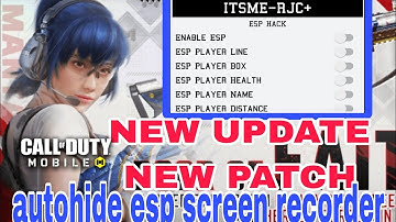 NEW UPDATE ITSME RJC+ MOD MENU JAVA CODM ANTI BAN NO ROOT AUTOHIDE ESP