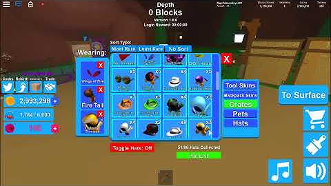 My Mining Simulator Inventory