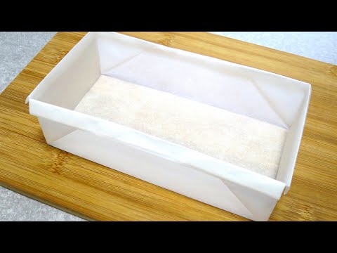 クッキングシート 型作り 折り方 How To Make Parchment Paper Pan パンダワンタン Youtube