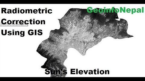 Radiometric Correction of Satellite Imagery(Sun Elevation) using ArcGIS