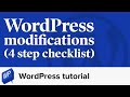 The 4 step checklist for changing your WordPress website