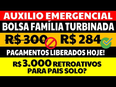3 PARCELA AUXÍLIO EMERGENCIAL NOVO BOLSA FAMÍLIA DE R$ 284,00? E OS R$ 300 QUE BOLSONARO PROMETEU?