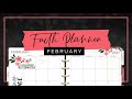 My Floral Faith Planner Theme :: February Plan with Me in a Classic Happy Planner Quadrant Layout