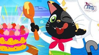 Котик Місіфу готує торт до дня народження🍰 Мультик для дітей українською