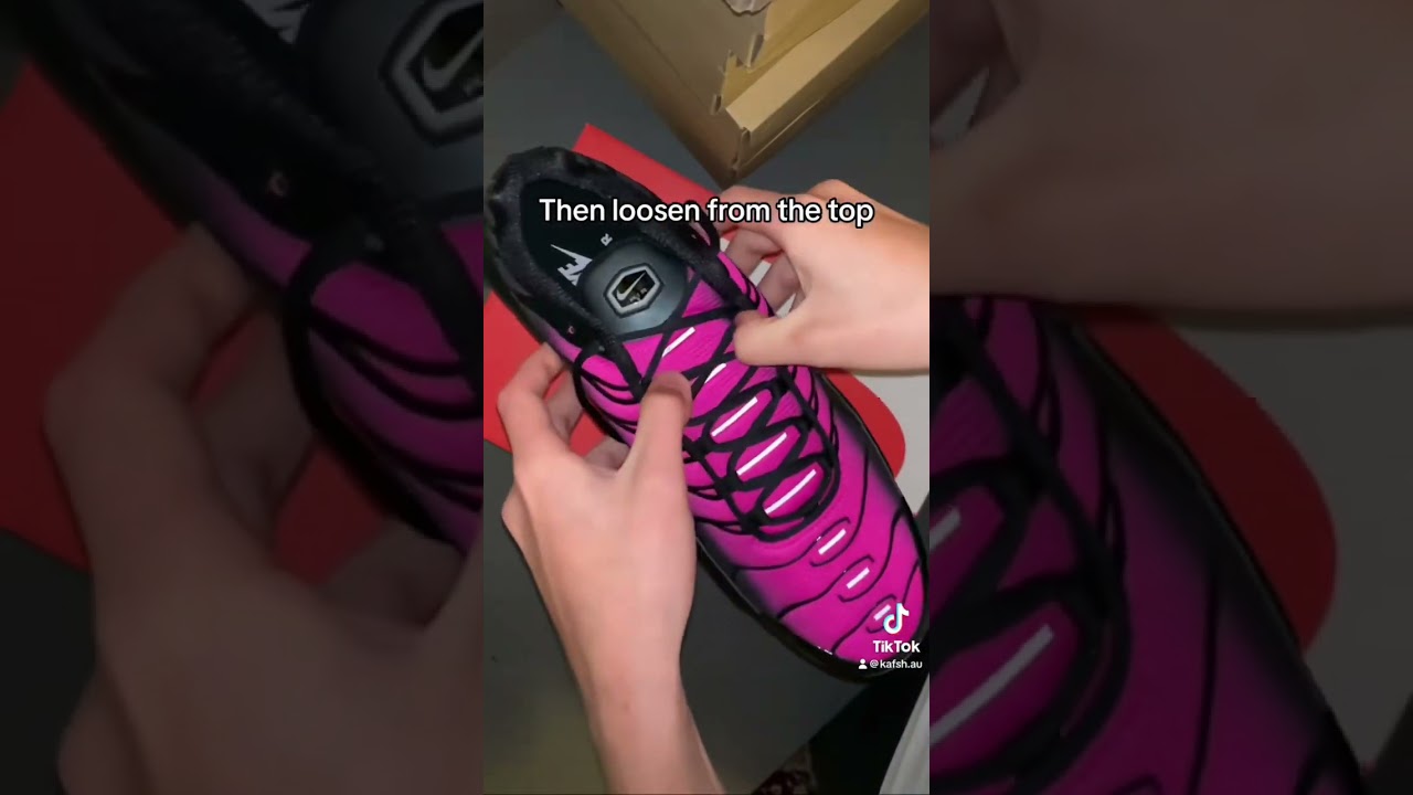 Nike TN lace tutorial 