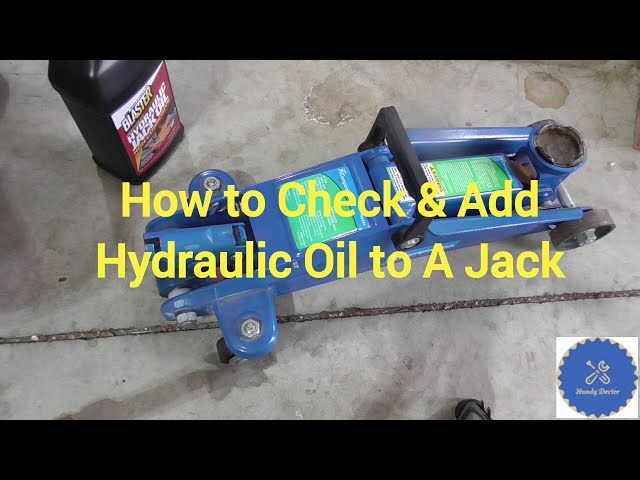 How to check and add hydraulic jack oil to a jack. Floor jack, trolley jack,  bottle jack not working 