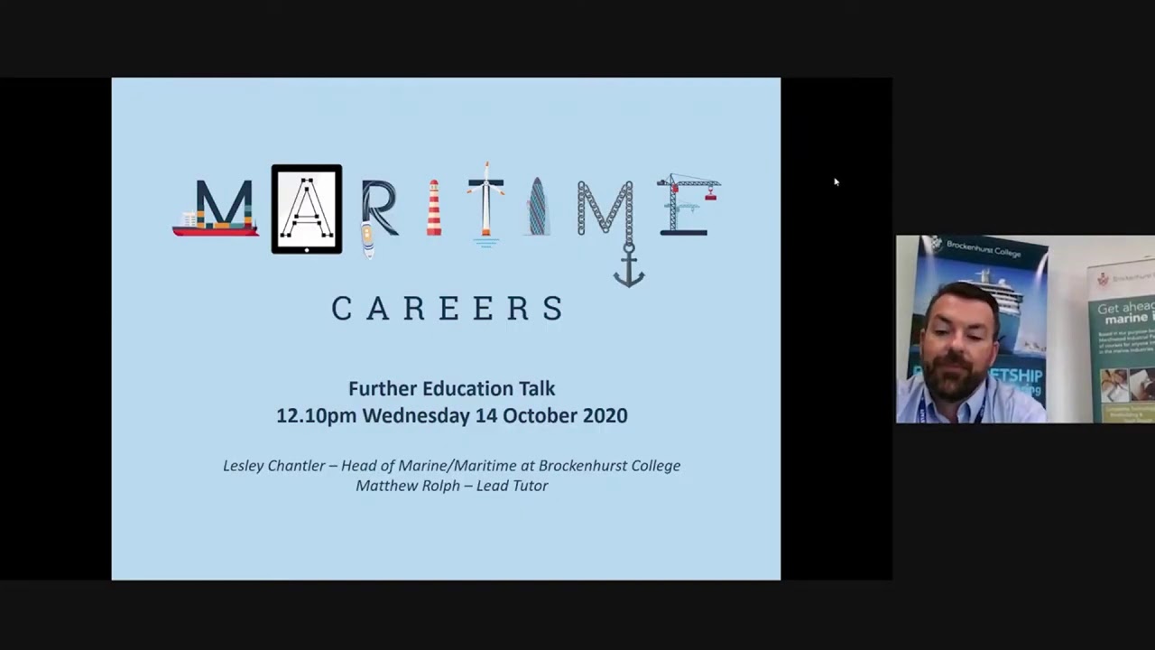 Maritime UK Solent Virtual Careers Fair - Brockenhurst College