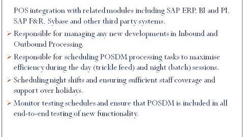 SAP POSDM TRAINING IN USA@www.magnifictraining.com
