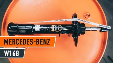 How to change a front shock strut on MERCEDES W168 [TUTORIAL AUTODOC]