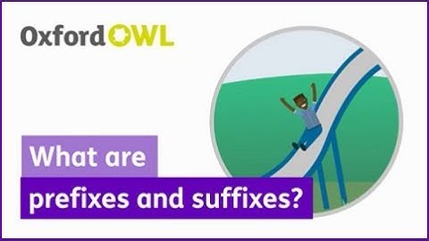 What are prefixes and suffixes? | Oxford Owl