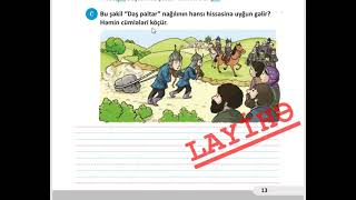 1-ci sinif ( 2-ci hissə) Daş paltar İş dəftəri Səhifə 13-14 Azərbaycan dili