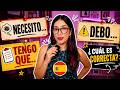 Alternativas al verbo NECESITAR en español 🇪🇸 Expresa obligación y cortesía