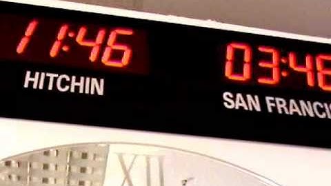 Digital Time Zone Clock