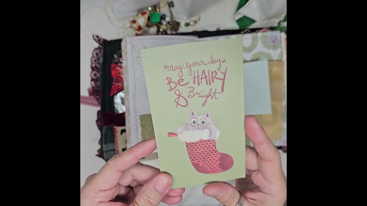 Christmas Fabric Vintage Journal Collection.  