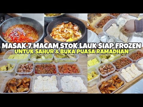 Resep MASAK 7 MACAM STOK LAUK SIAP FROZEN UNTUK PERSIAPAN SAHUR & BUKA PUASA RAMADHAN, IDE MENU RAMADHAN Yang Maknyus