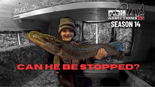 Lake Of The Woods Christmas Break Walleye Slam! Fish Addictions TV Season 14: Episode 2