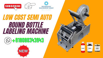 LOW COST SEMI AUTO LABELING MACHINE WITH INKJET PRINTER