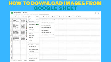 How to Save Image from Google Sheet