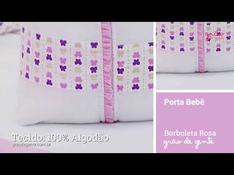 Porta Bebê Borboleta Rosa | Ref: 62494