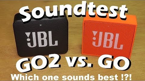🔊 JBL GO2 Sound-test versus JBL GO