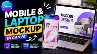 Create Stunning Mobile & Laptop Mockups in Canva