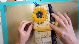 Flip Through - Blue and yellow junk journal
