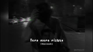tera mera rishta 🌸🥀❤️‍🩹 [ mustafa zaid ]  slowed reverb  #lofi  #song   #slowed  #music