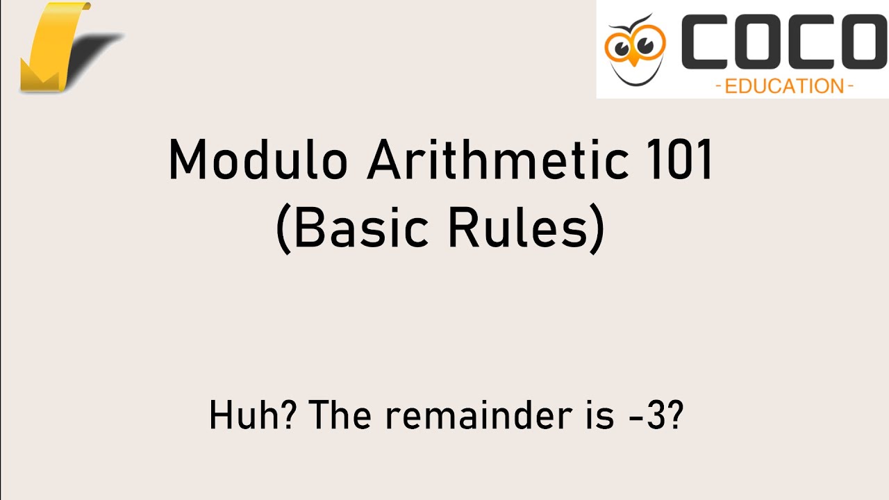 Modulo Arithmetic 101 - Understanding the Basics [Approx Difficulty ...