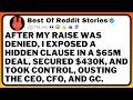 After My Raise Was Denied, I Exposed A Hidden Clause In A $65M Deal....
