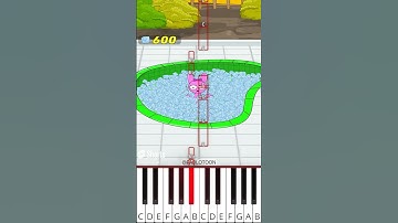 TEST IQ Challenge - Ice Bucket Challenge with Pinki | Sprunki (@PADLOTOON) - Octave Piano Tutorial