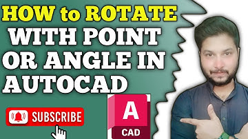 AUTOCAD Rotate With Point or Angle IN Autocad | Tutorial urdu hindi 2025 | Nabeel Architect