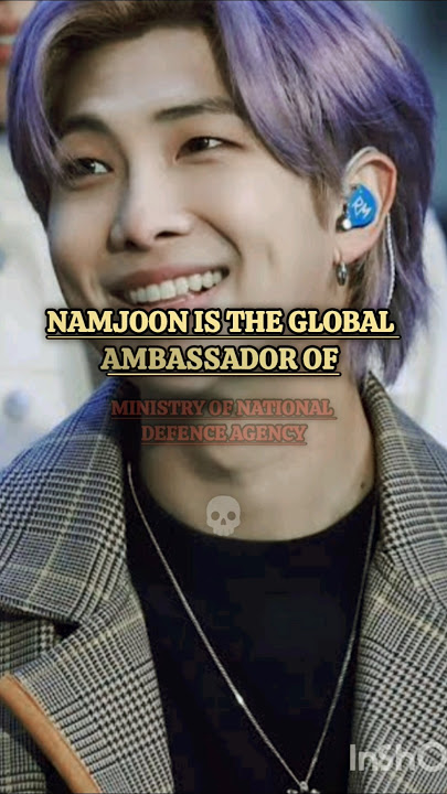 Kim Namjoon the ambassador of....#bts #rm