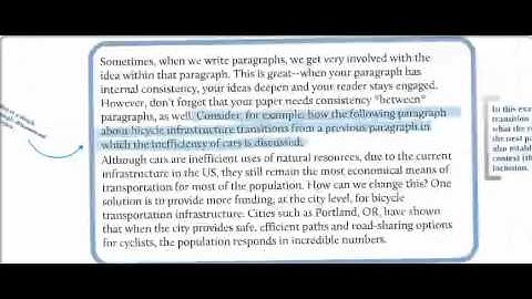 transitioning between paragraphs