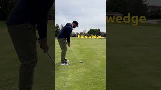 Hitting the wedge into wind! #golf #golfswing #golfer