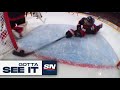 Gotta see it jordan martinook saves goal with unreal diving effort