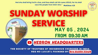 SUNDAY WORSHIP SERVICE ( 05-05-2024 )