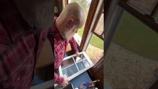 Removing mullions from lower windows.