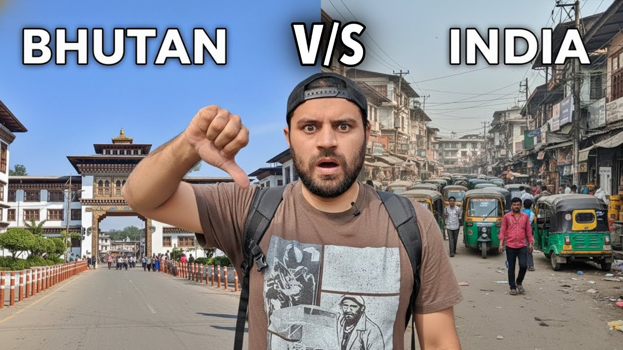 Bhutan 🇧🇹 vs India 🇮🇳: The Shocking Reality of Civic Sense! Border Crossing