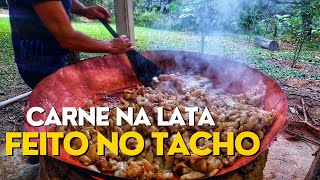 Filhas do Zé Iza fazendo carne na lata receita antiga