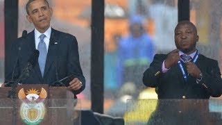 Mandela memorial interpreter dubbed a phony