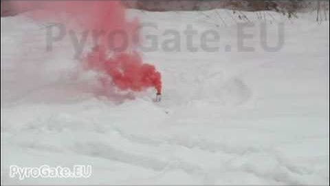 Camouflage smoke grenade in red color by PyroGate.EU