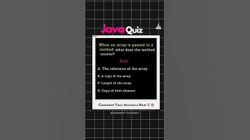 Java Interview Quiz #java #javaprogramming #coding