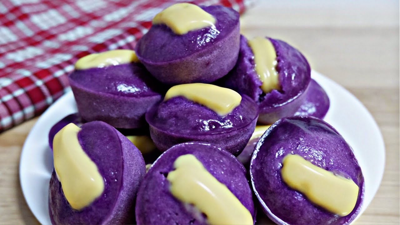 Ube Cheese Puto | How to Make Soft Mini Ube Cheese Puto Recipe | Quick