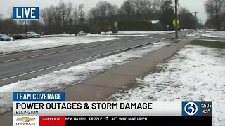TEAM COVERAGE: Ellington deals with outages following storm